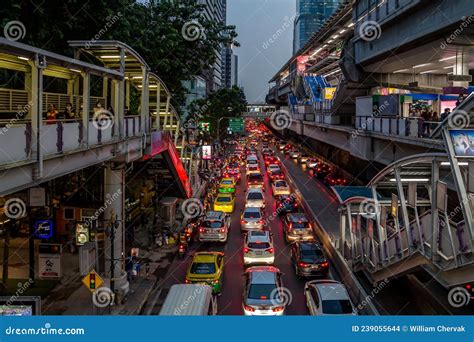 Rush Hour Traffic In Bangkok Thailand Editorial Stock Image Image