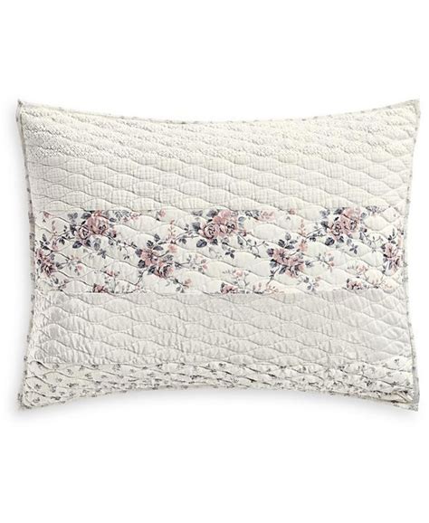 Martha Stewart Collection Closeout Textured Floral Stripe Fullqueen