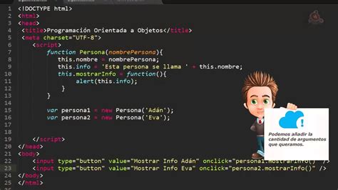 26 Curso De Javascript Para Principiantes Pasar Argumentos A Funciones Constructor Youtube