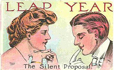 Leap Year Antique Postcards