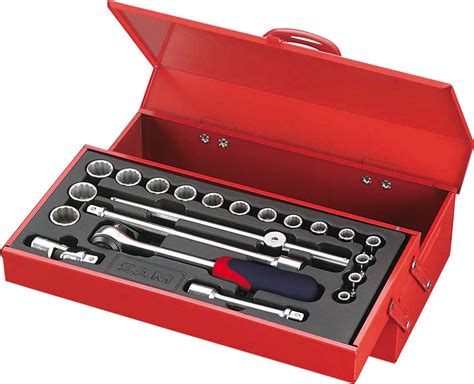 75 S21A Coffret 1 2 De 21 Outils 12 Pans En Mm Cliquet Douilles