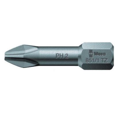 Bit krzyżowy Phillips PH1 x 25mm do montażu w metalu 851 1 TZ Wera