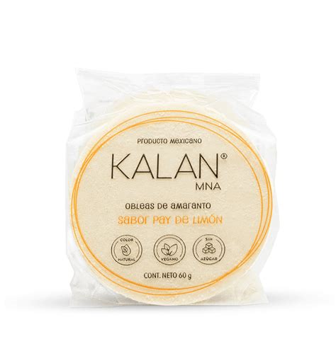 Mexican Wafers Lemon Pie Flavor Kalan Obleas Mexico