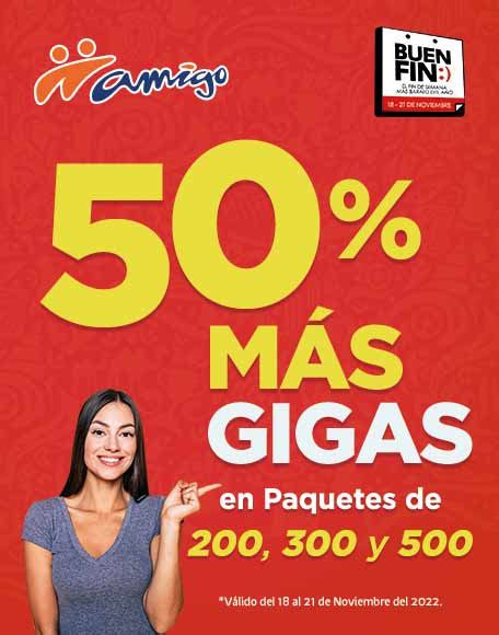 Más Gigas en Amigo Sin Límite este Buen Fin Promociones Telcel