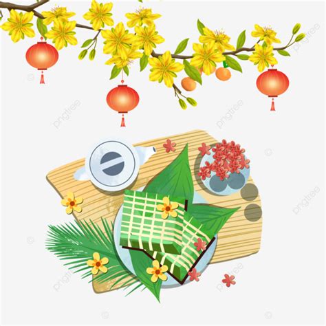 Vietnamese Lunar New Year Traditional Food Vietnam New Year Food Png