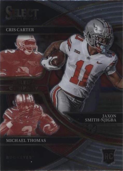 2023 Panini Select Draft Picks Cris Carter Jaxon Smith Njigba Michael