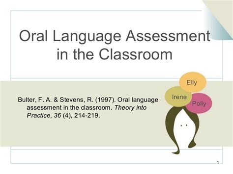 Oral Language Assessment In The Classroom 20080415