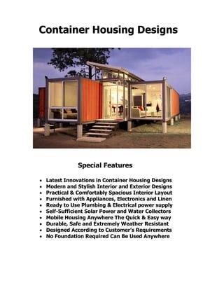 Container Housing | PDF