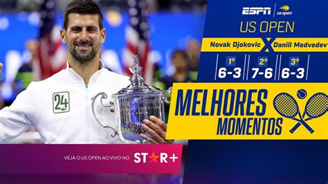 DJOKOVIC DÁ SHOW VENCE MEDVEDEV DE FORMA ESPETACULAR E É CAMPEÃO DO US