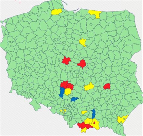 Koronawirus W Polsce Te I Czerwone Powiaty Lista Mapa Aktualizacja