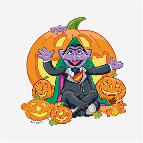 Count von Count - Halloween Pumpkins PNG Download - Files For Cricut ...