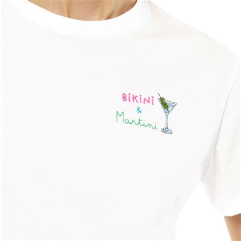 MC Saint Barth T Shirt Emilie Bikini Martini N Emb EMI H
