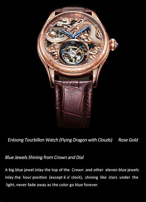 Enloong Tourbillon Watch Men Luxury Skeleton With Tourbillon Movement ...