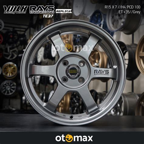 Jual Velg Mobil Volk Rays TE37 JK1083 Ring 15 Gray Shopee Indonesia