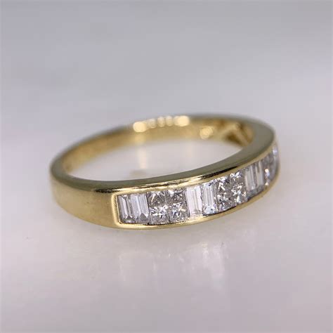 Iliana Baguette Diamond Half Eternity Ring Chique To Antique Jewellery