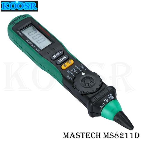 Mastech MS8211D Digital Multimeter Pen Type Tester LCD 3 4 Digital