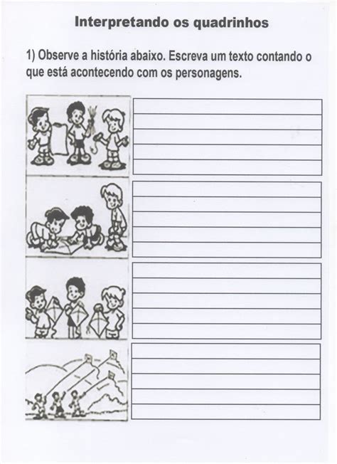 Produção De Texto 4 Ano Historia Em Quadrinhos - Produção de Texto História em Quadrinhos | Produção de texto em ...