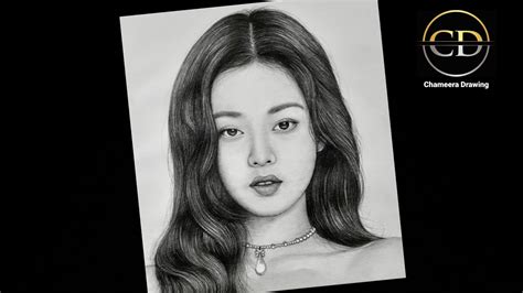 How To Draw A BLACKPINK Jennie Step By Step Pencil Drawing Tutorial