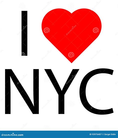 I love NYC stock illustration. Illustration of card, symbol - 93976407