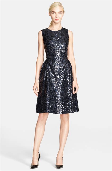 Kate Spade New York Sequin Fit And Flare Dress Nordstrom Dresses Flare Dress Fit Flare Dress