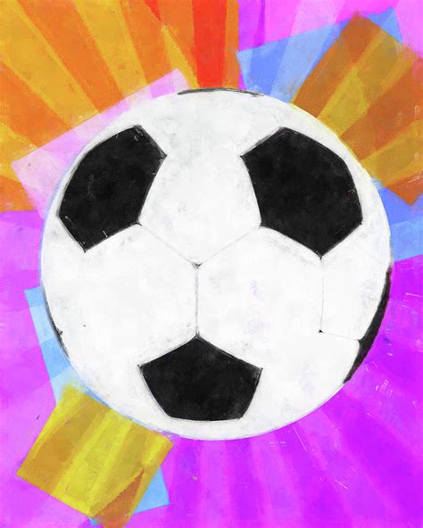 Soccer Ball Pop Art Mixed Media By Dan Sproul Fine Art America