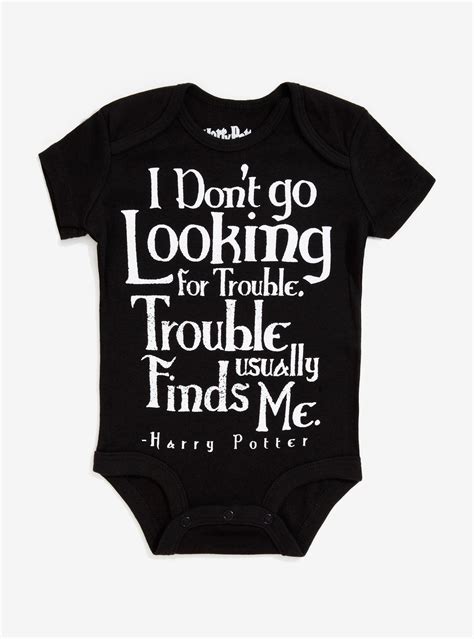 Harry Potter Trouble Finds Me Baby Bodysuit Harry Potter Baby Clothes