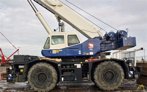 60t Tadano TR 600XXL 4 Rough Terrain Crane For Sale Hoists Material