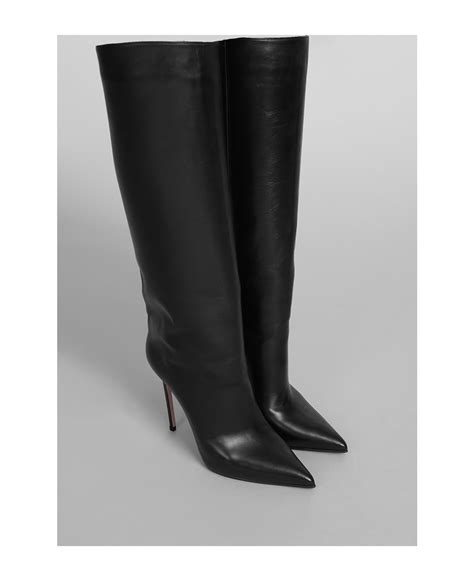 Le Silla Eva High Heels Boots In Black Leather Italist Always