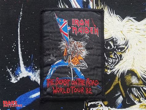 Iron Maiden The Beast On The Road World Tour 82” Woven Patch Eddies