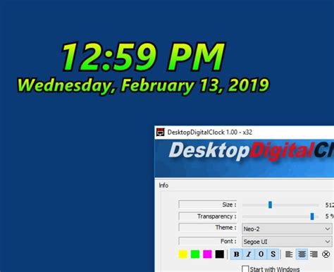 DesktopDigitalClock - Download