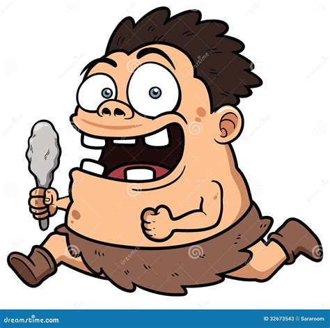 Cartoon Caveman Running Stock Photos - Image: 32673543