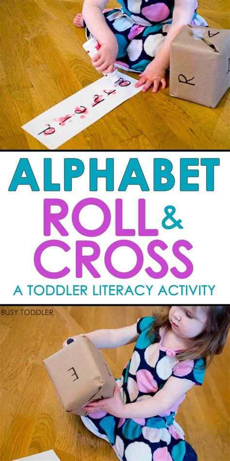 Simple Diy Alphabet Game This Alphabet Roll And Cross Looks Like So Much