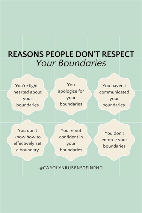 Reasons People Don T Respect Your Boundaries Respect Relationship