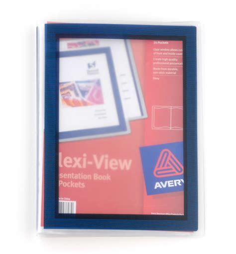 Avery Flexi View Presentation Book Blue Avery