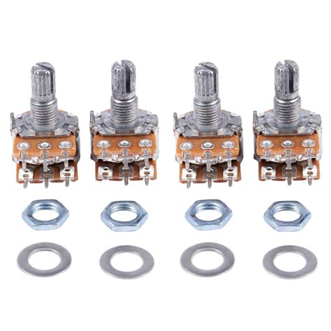 Pcs B K K Ohm Terminals Dual Linear Rotary Taper Potentiometers