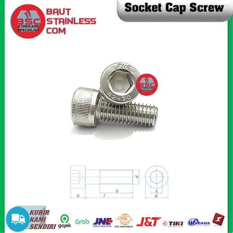 Jual ALLEN BOLT A2 BAUT L STAINLESS SS304 M3X40 ISI 5 PCS Di Lapak