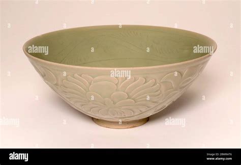 Conical Bowl With Peony Scroll And Leaves Five Dynasties Northern