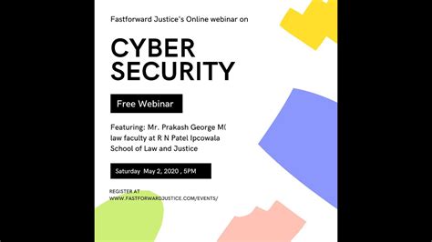 Webinar On Cyber Security Part Youtube