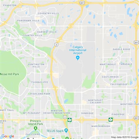 Calgary Airport Runway Map