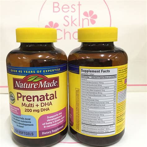 Exp 05 24 วิตามินเตรียมคั้งครรภ์ Nature Made Prenatal Multi Dha 200mg 150 Softgels ลดเหลือ ฿