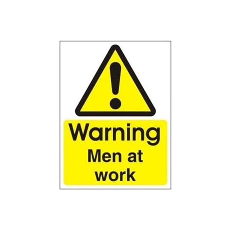 Warning Men At Work Sign Site Signs From Parrs Uk