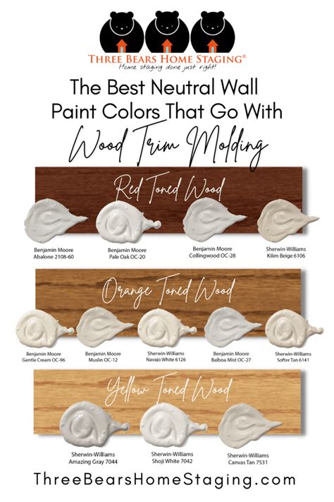 The Best Neutral Wall Paint Colors That Go With Wood Trim Molding