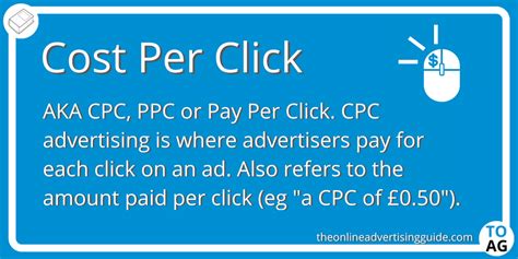 CPC Definition Cost Per Click The Online Advertising Guide