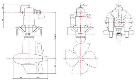 SCHOTTEL SRP 505/505 Z-Drive rudder propellers (6pcs) Used Gearbox ...