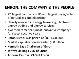 Enron Scandal -Business Ethics | PPT