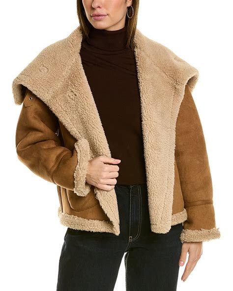 Buy Adrienne Landau Fuzzy Jacket Brown At 49 Off Editorialist