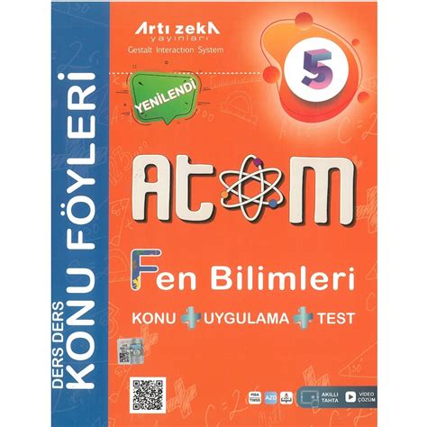 Art Zeka S N F Atom Fen Bilimleri Konu F Yleri Fiyatlar Ve Zellikleri