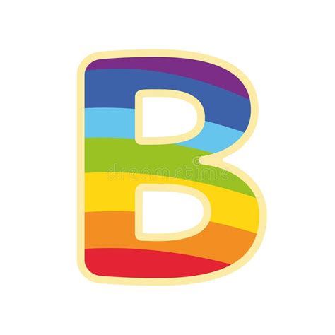 Colorful Logo Design Letter B Rainbow Vector Logo Letter B B Letter