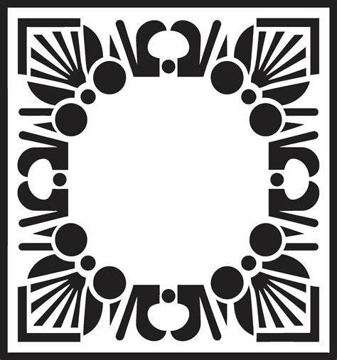 Timeless Beauty Monochromatic Vector Logo with Art Deco Frame Luxury
