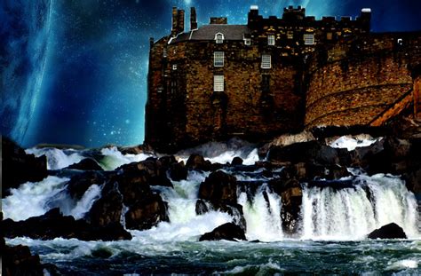 Waterfall Castle by xSofticatious on DeviantArt